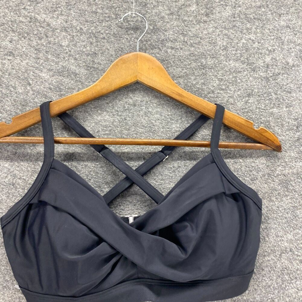 Athleta Activewear Bra Women 34 D/DD Black Push Up Opaque Wireless Athletic - Picture 3 of 7
